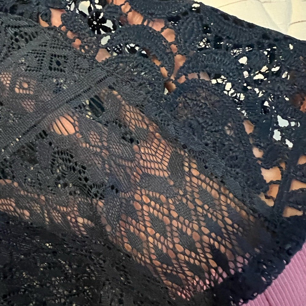 Sequin Hearts Navy Lace Dress